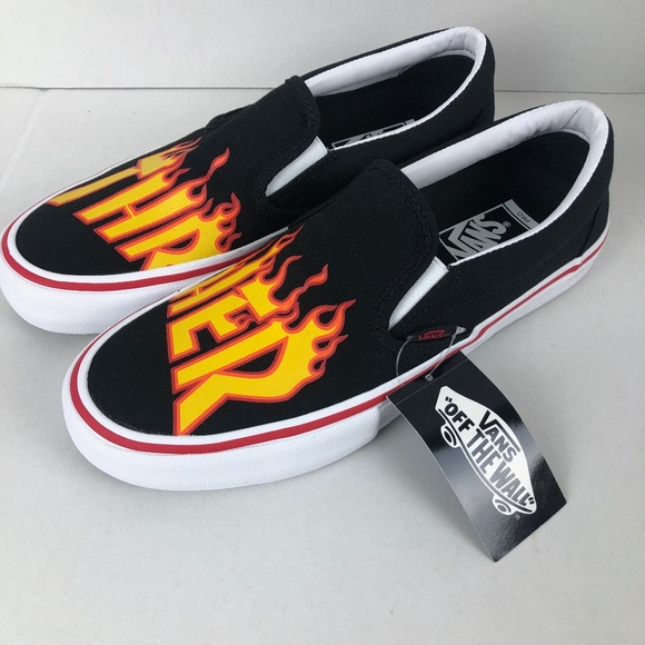 vans x thrasher slip on pro